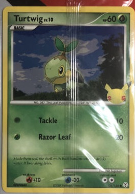 Turtwig Oversized Card 25th Anniversary Partner Pack